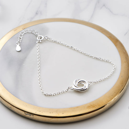 Sterling Silver Knot Bracelet - Philip Jones Jewellery
