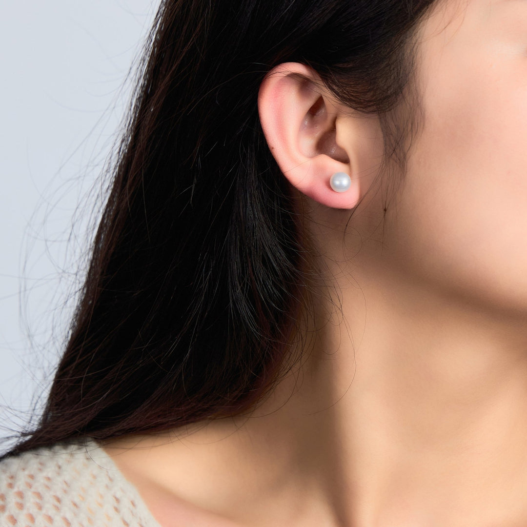 Sterling Silver Pearl Earrings - Philip Jones Jewellery