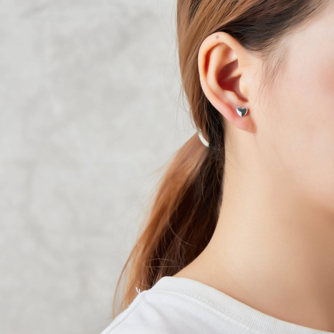 Sterling Silver Sister Heart Earrings with Quote Card - Philip Jones Jewellery
