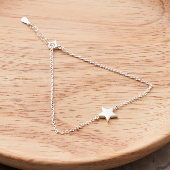 Sterling Silver Star Bracelet - Philip Jones Jewellery