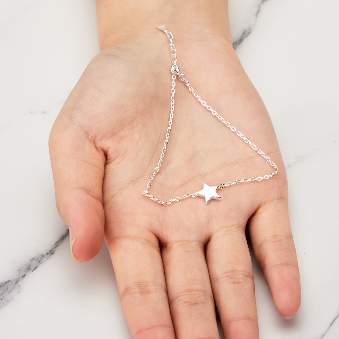 Sterling Silver Star Bracelet - Philip Jones Jewellery
