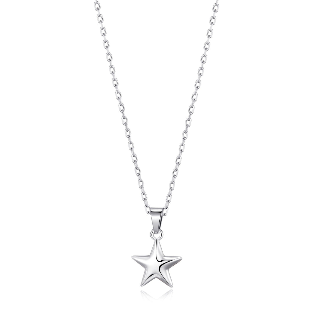 Sterling Silver Star Pendant Necklace - Philip Jones Jewellery