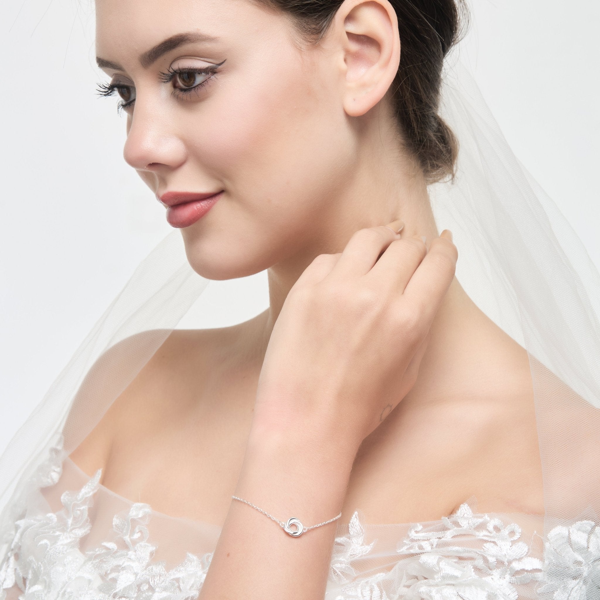 Sterling Silver Thank You for Helping us Tie The Knot Bracelet - Philip Jones Jewellery