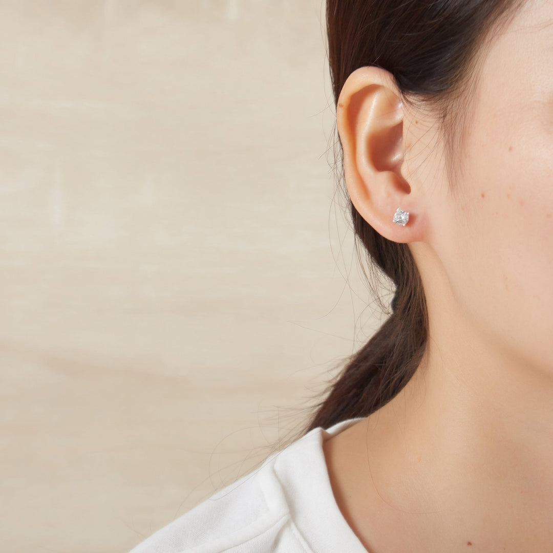 Sterling Silver World's Greatest Teacher Crystal Earrings - Philip Jones Jewellery