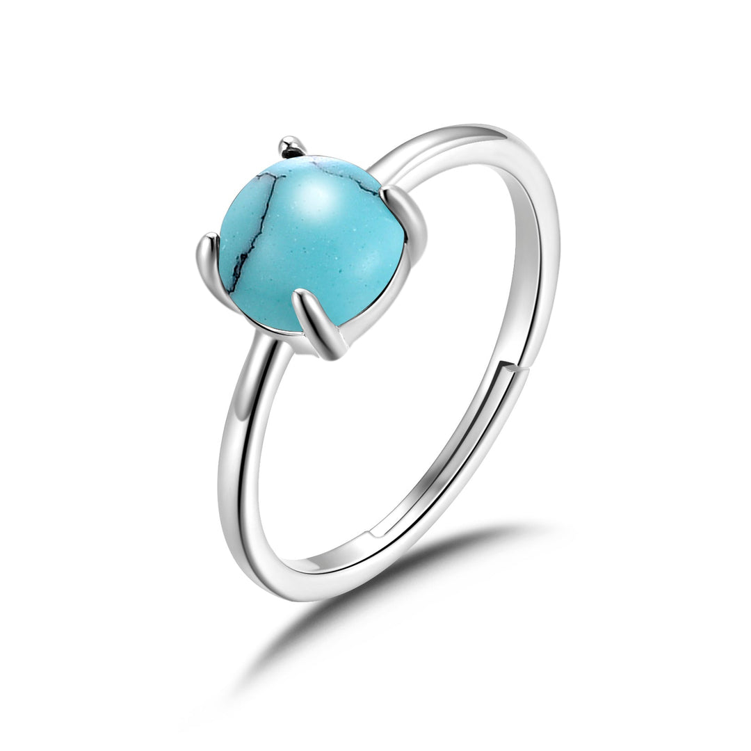 Synthetic Turquoise Adjustable Ring - Philip Jones Jewellery