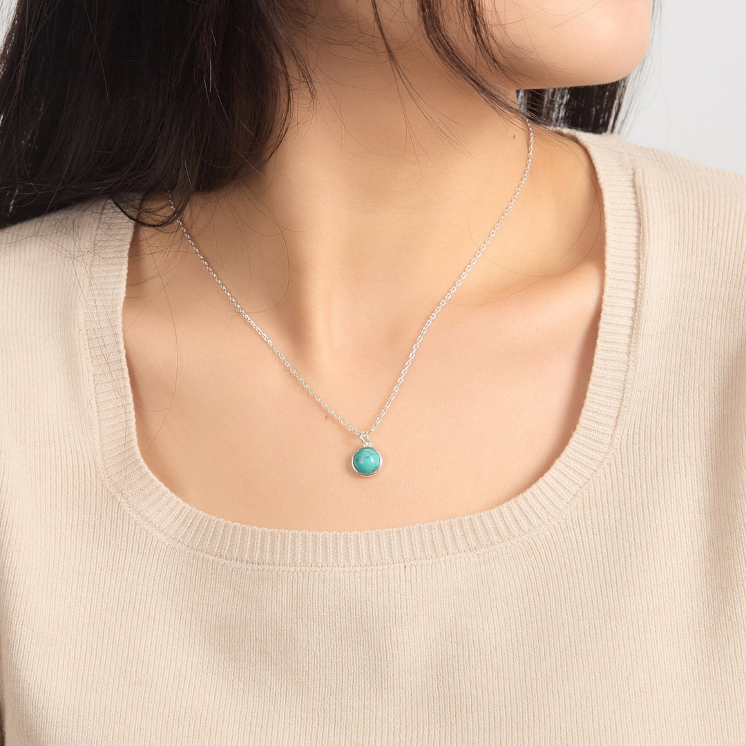 Synthetic Turquoise Necklace - Philip Jones Jewellery