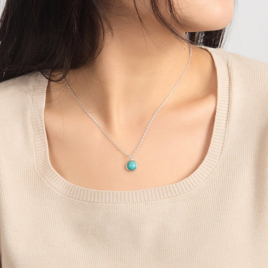 Synthetic Turquoise Necklace - Philip Jones Jewellery