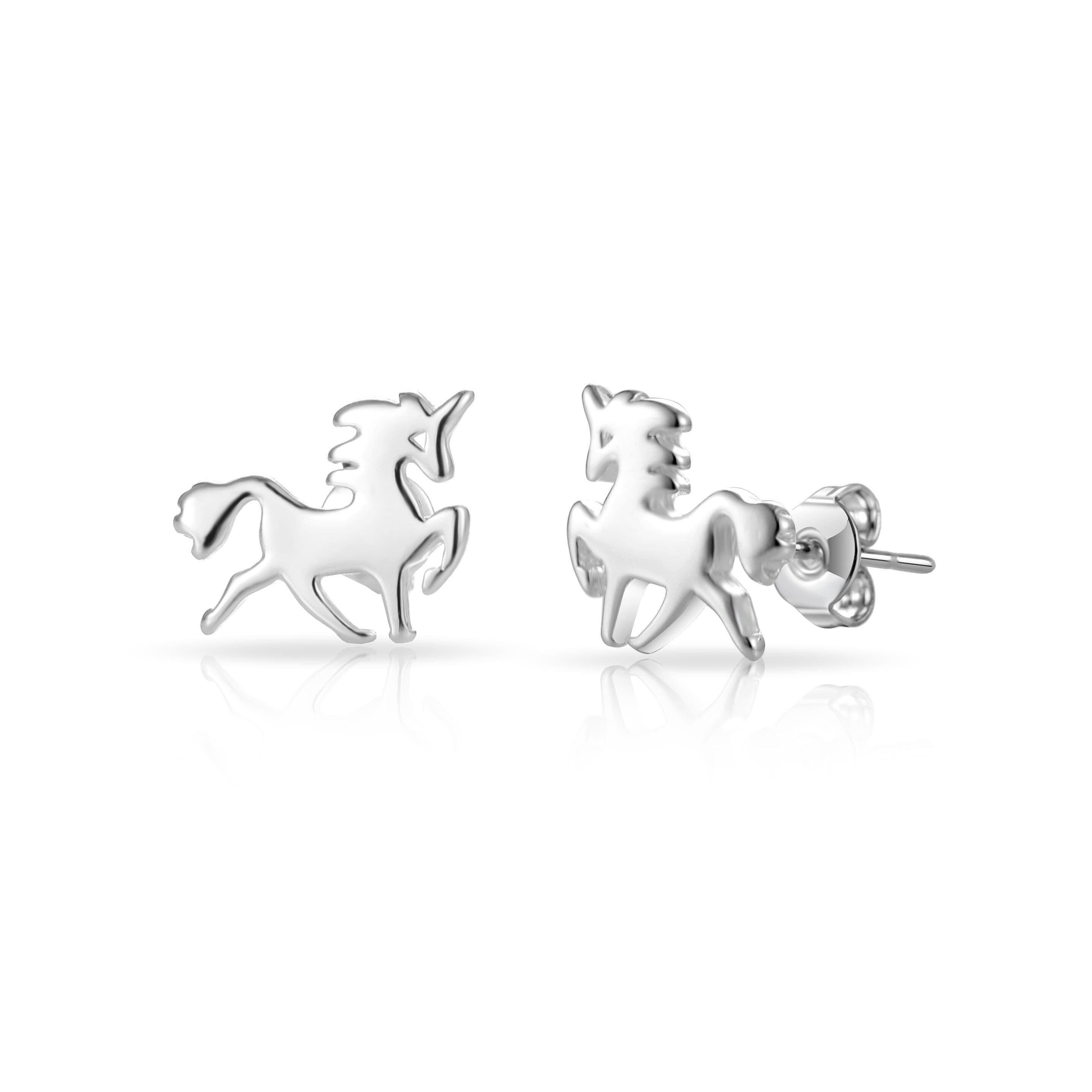 Unicorn Quote Stud Earrings