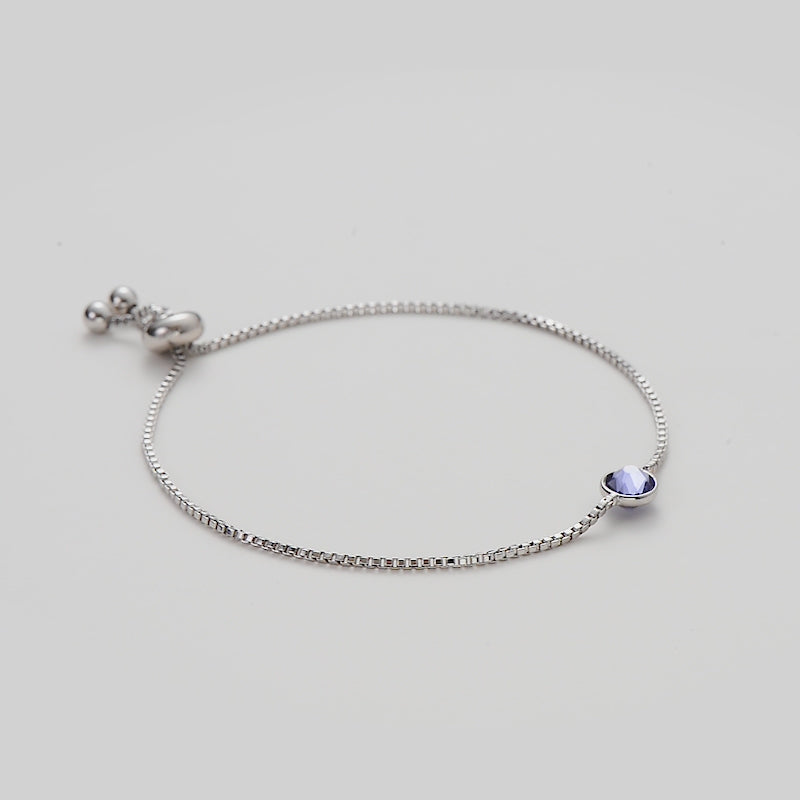 Light Purple Crystal Bracelet Created with Zircondia® Crystals