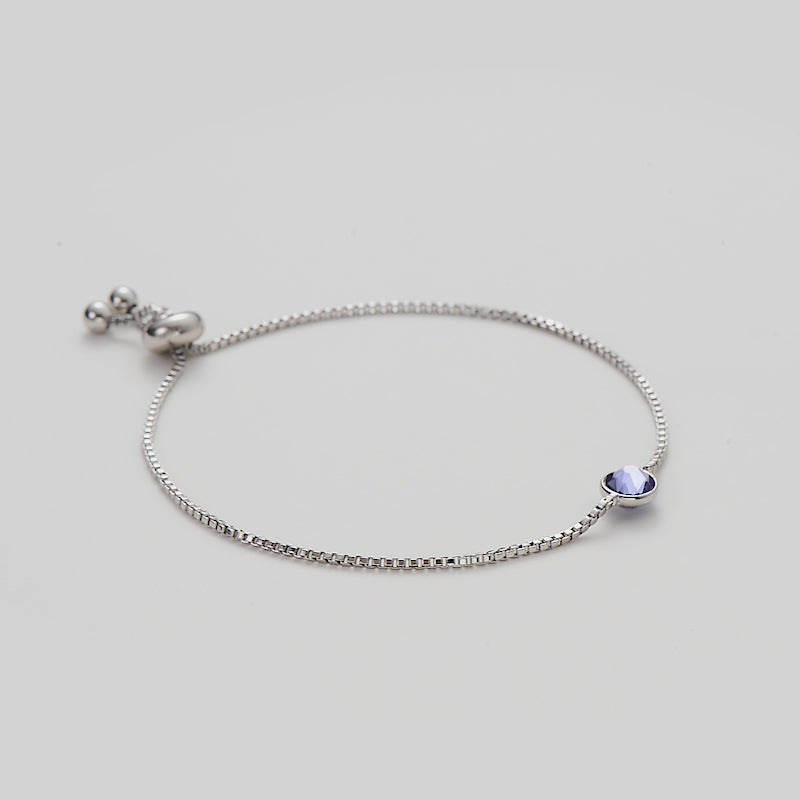 Light Purple Crystal Bracelet Created with Zircondia® Crystals Video