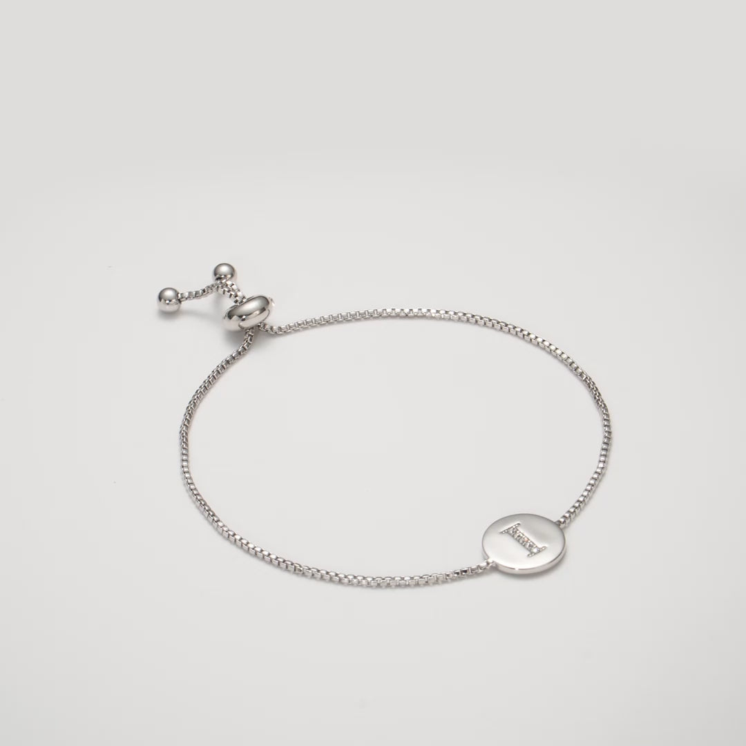 Initial Friendship Bracelet Letter I Created with Zircondia® Crystals Video