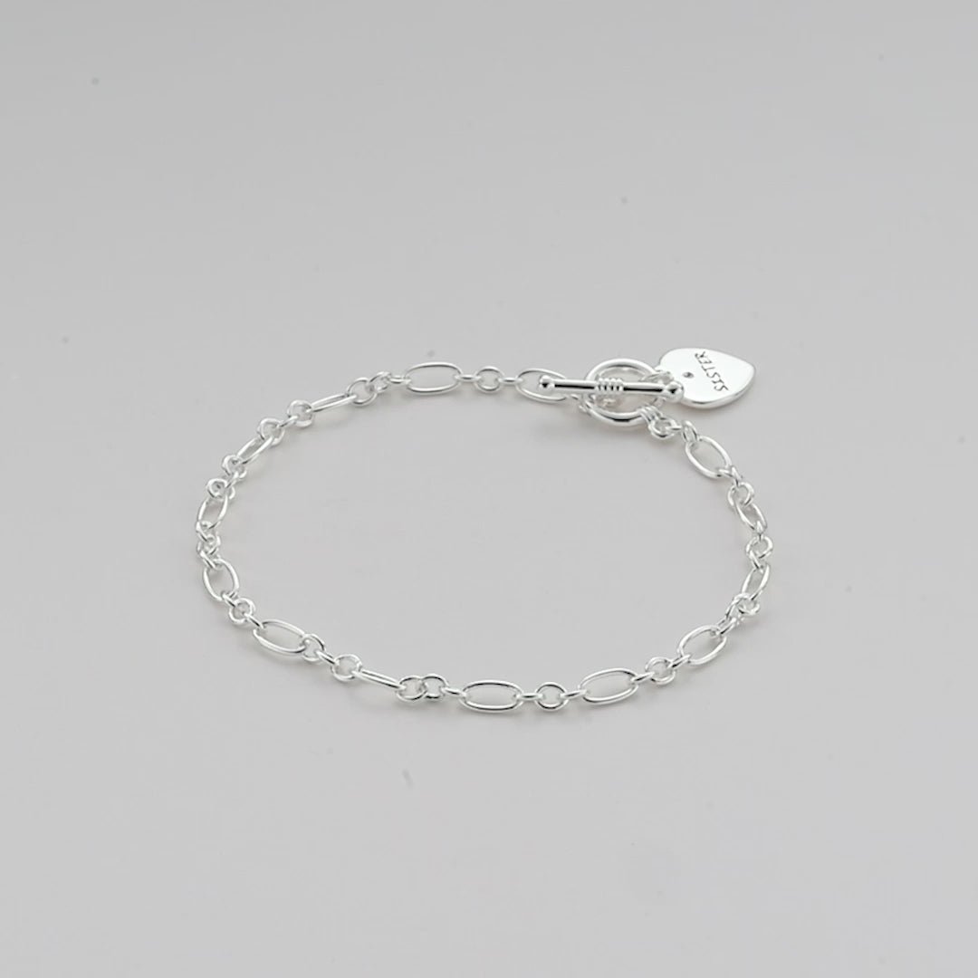 Sister Charm Bracelet Created with Zircondia® Crystals Video
