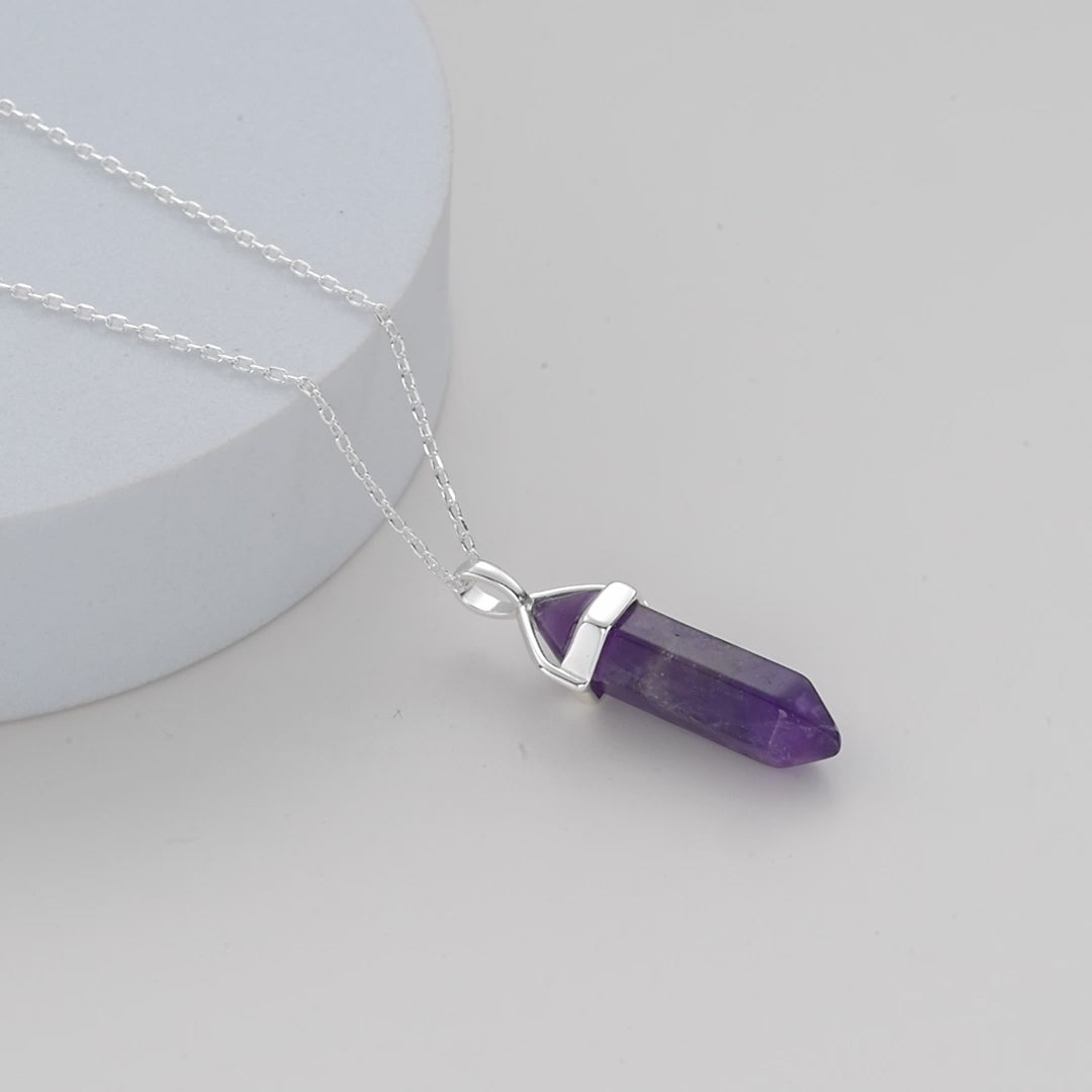 Amethyst Gemstone Necklace Video