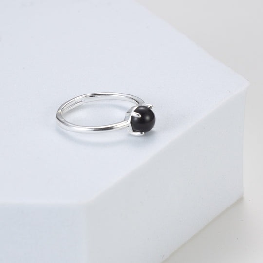 Black Onyx Adjustable Ring Video