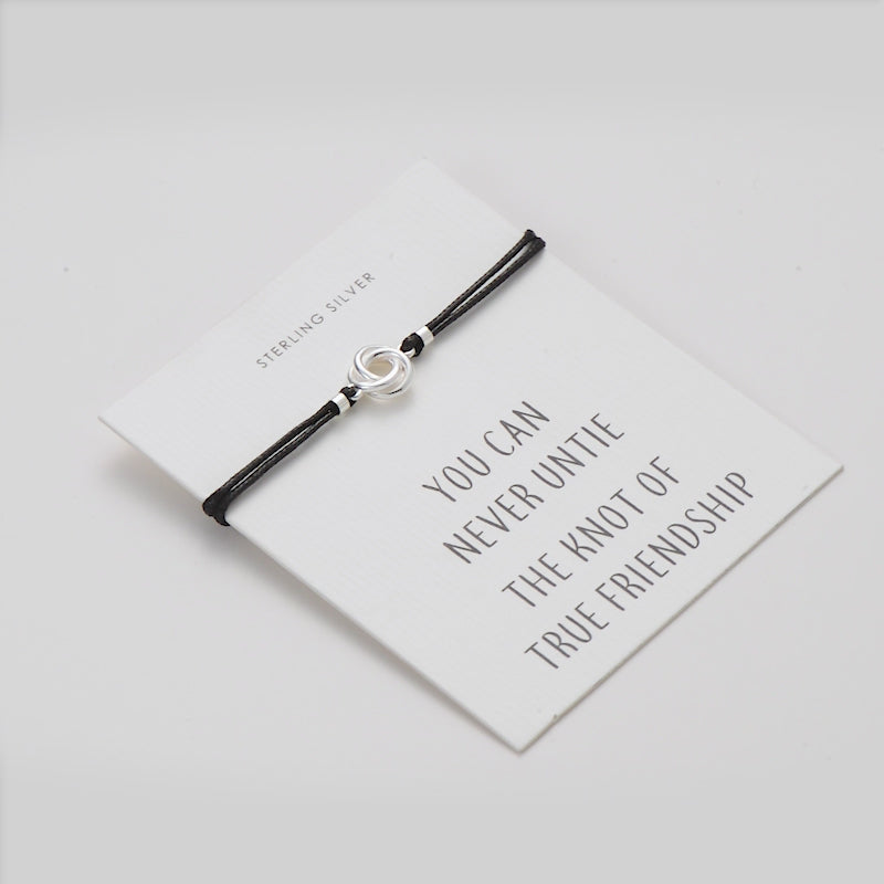 Sterling Silver Knot Quote Bracelet Video