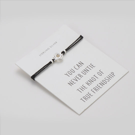 Sterling Silver Knot Quote Bracelet Video