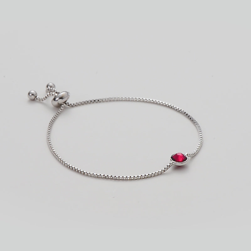 Red Crystal Bracelet Created with Zircondia® Crystals Video