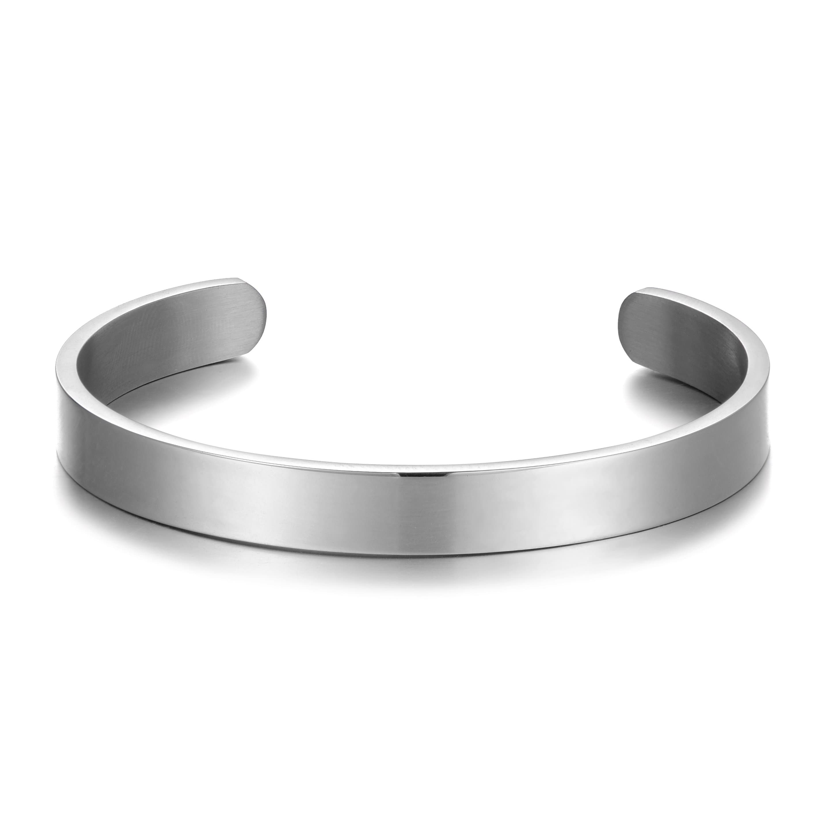 Men's Stainless Steel Cuff Bracelet by Philip Jones Jewellery