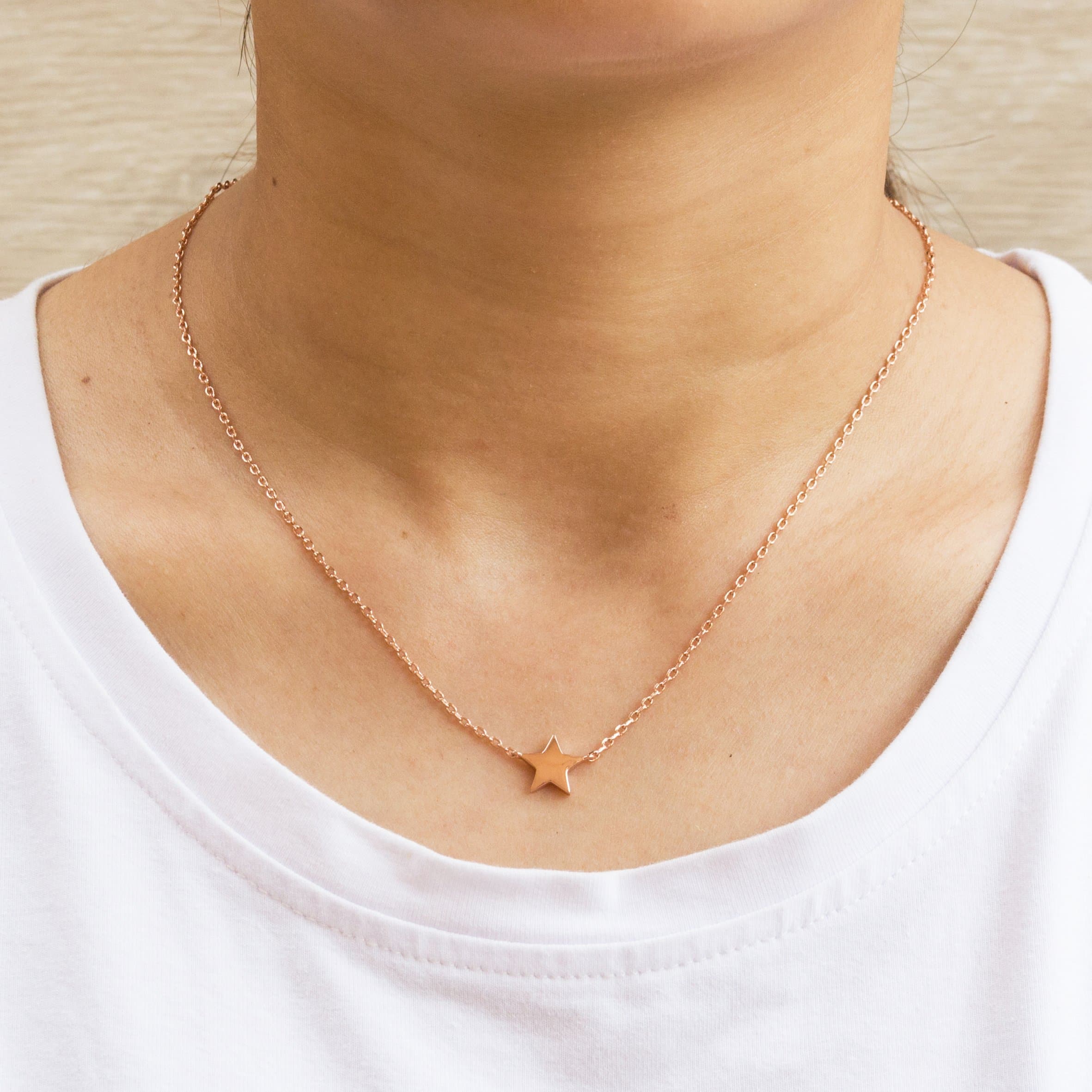 Rose Gold Plated Star Necklace