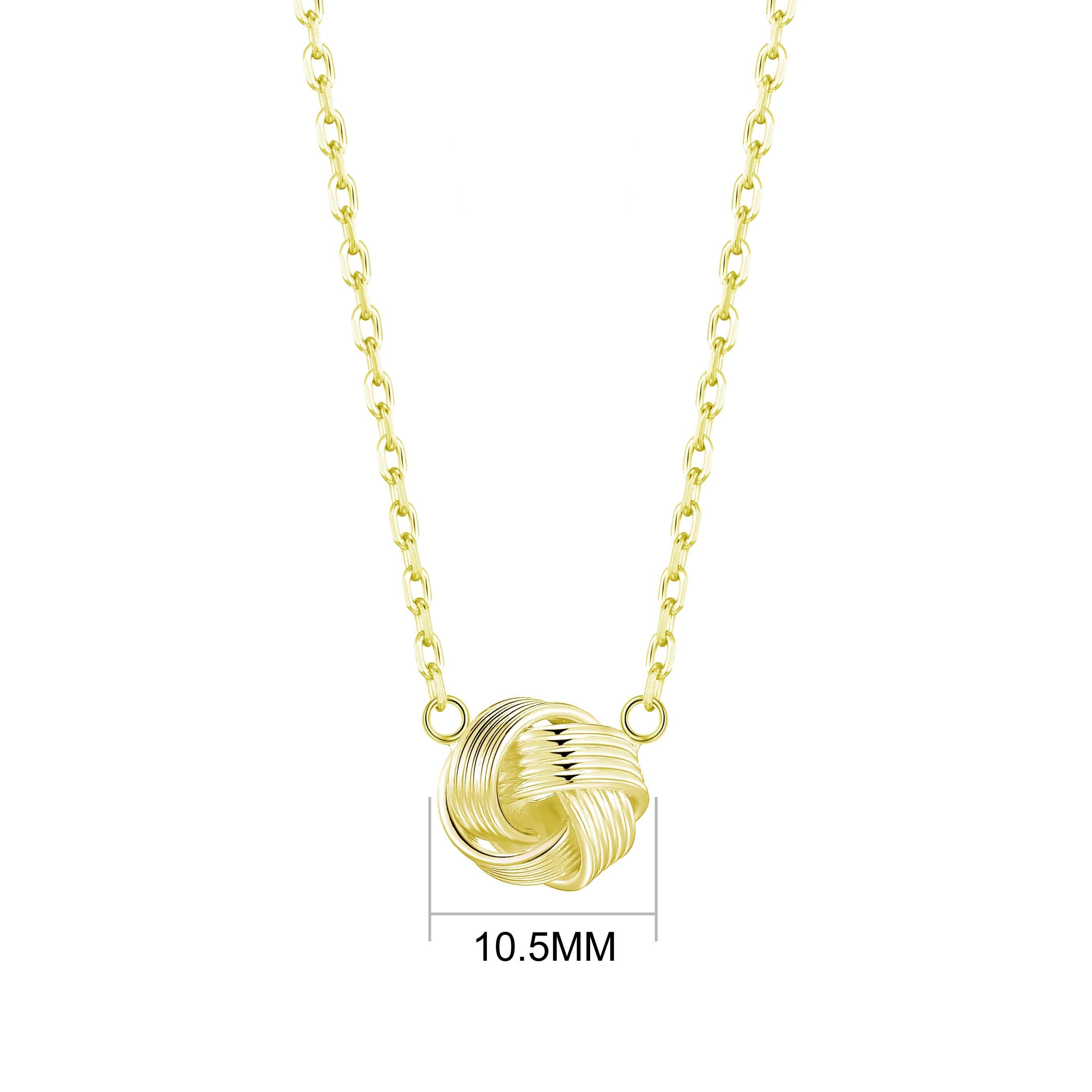 Gold Plated Love Knot Necklace