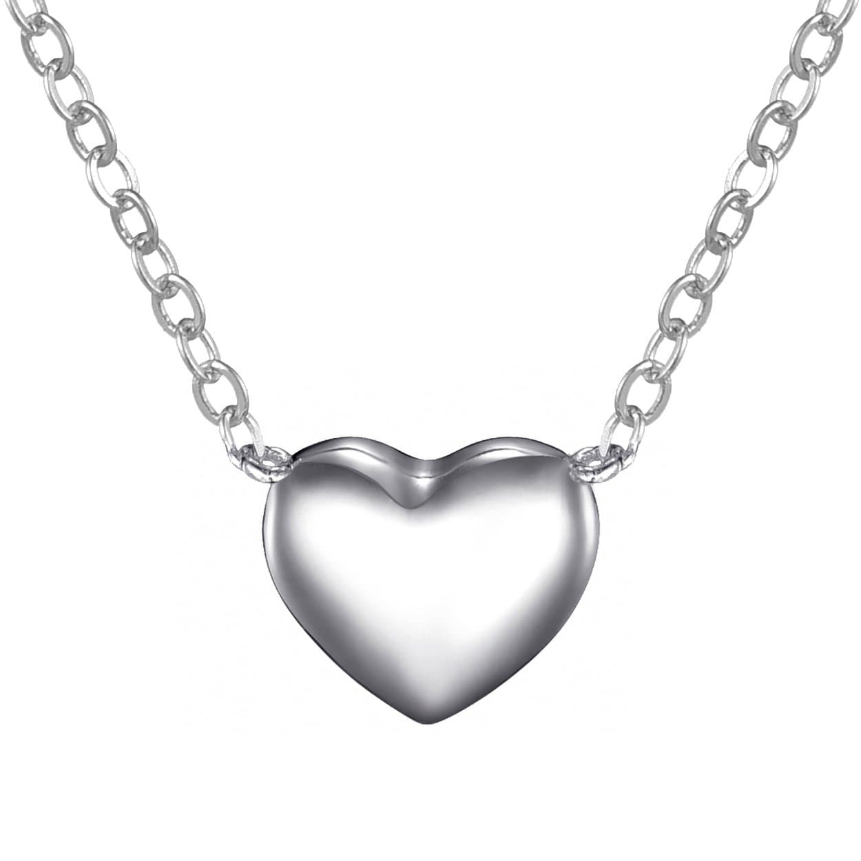 Sterling Silver Heart Necklace by Philip Jones Jewellery
