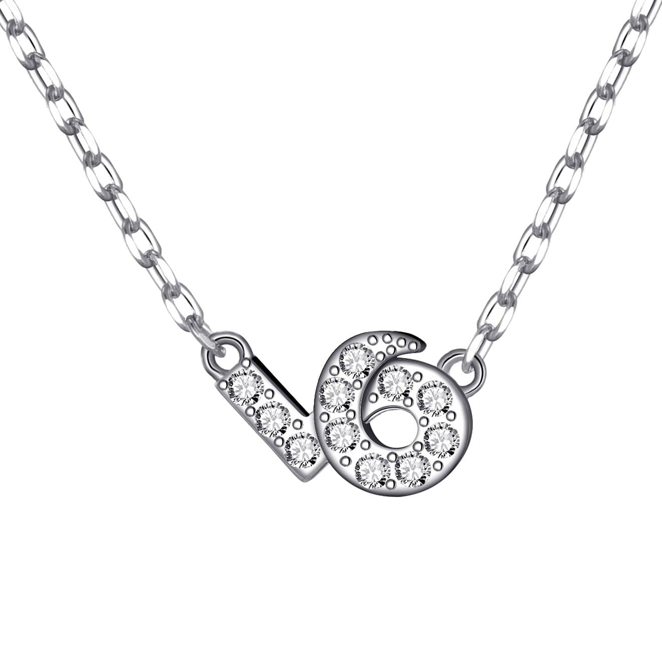 Capricorn Zodiac Necklace Created with Zircondia® Crystals