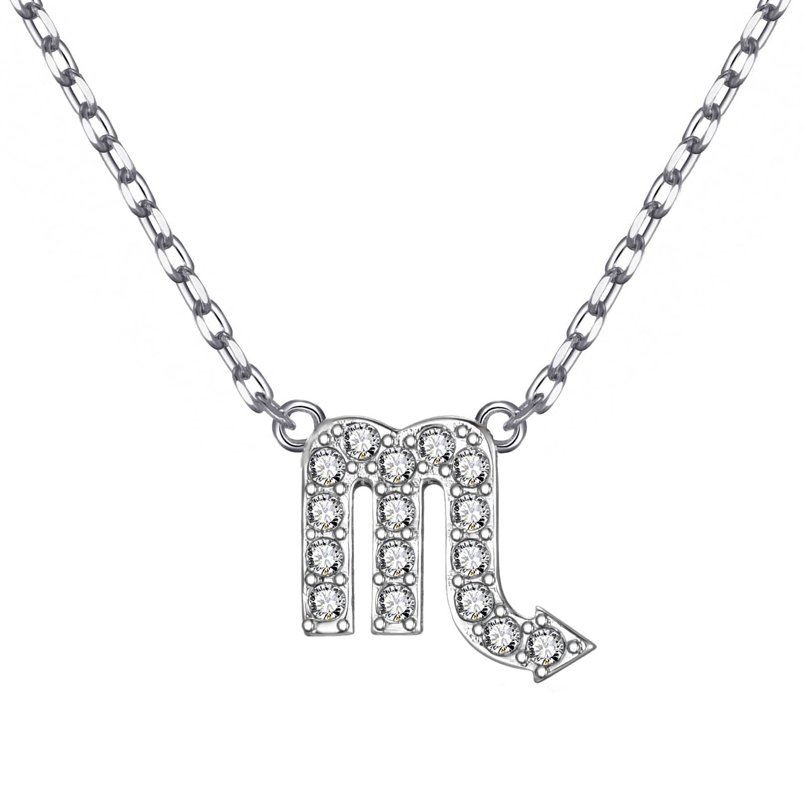 Scorpio Zodiac Necklace Created with Zircondia® Crystals