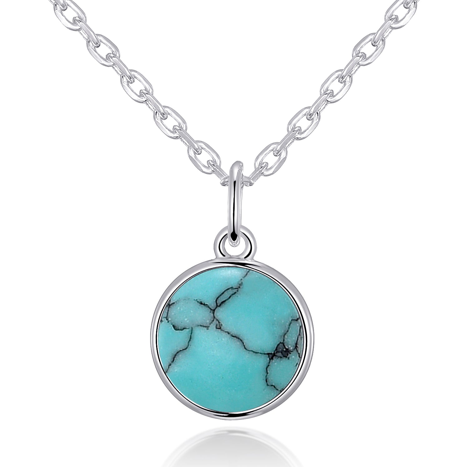 Synthetic Turquoise Necklace by Philip Jones Jewellery