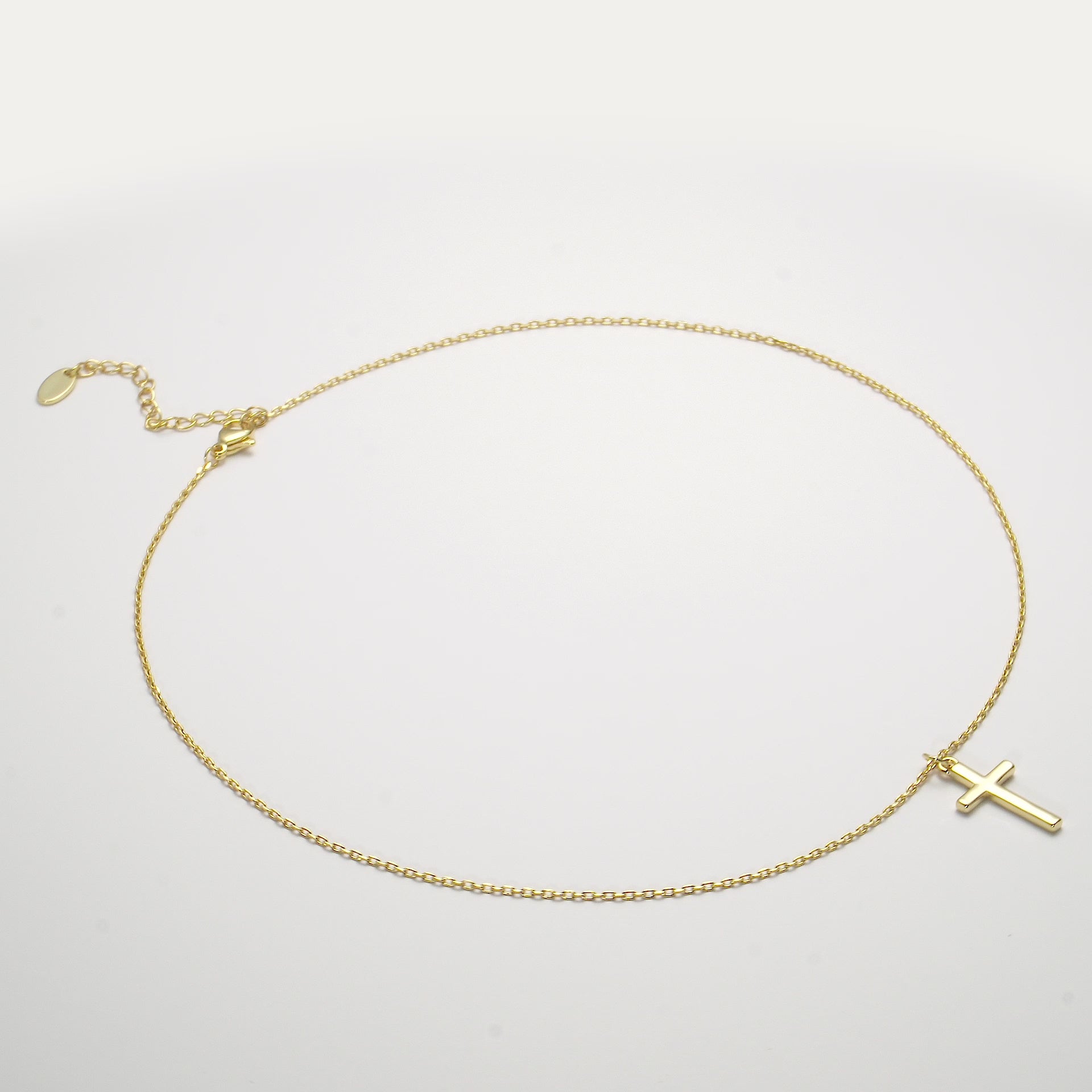 Gold Plated Cross Necklace Video