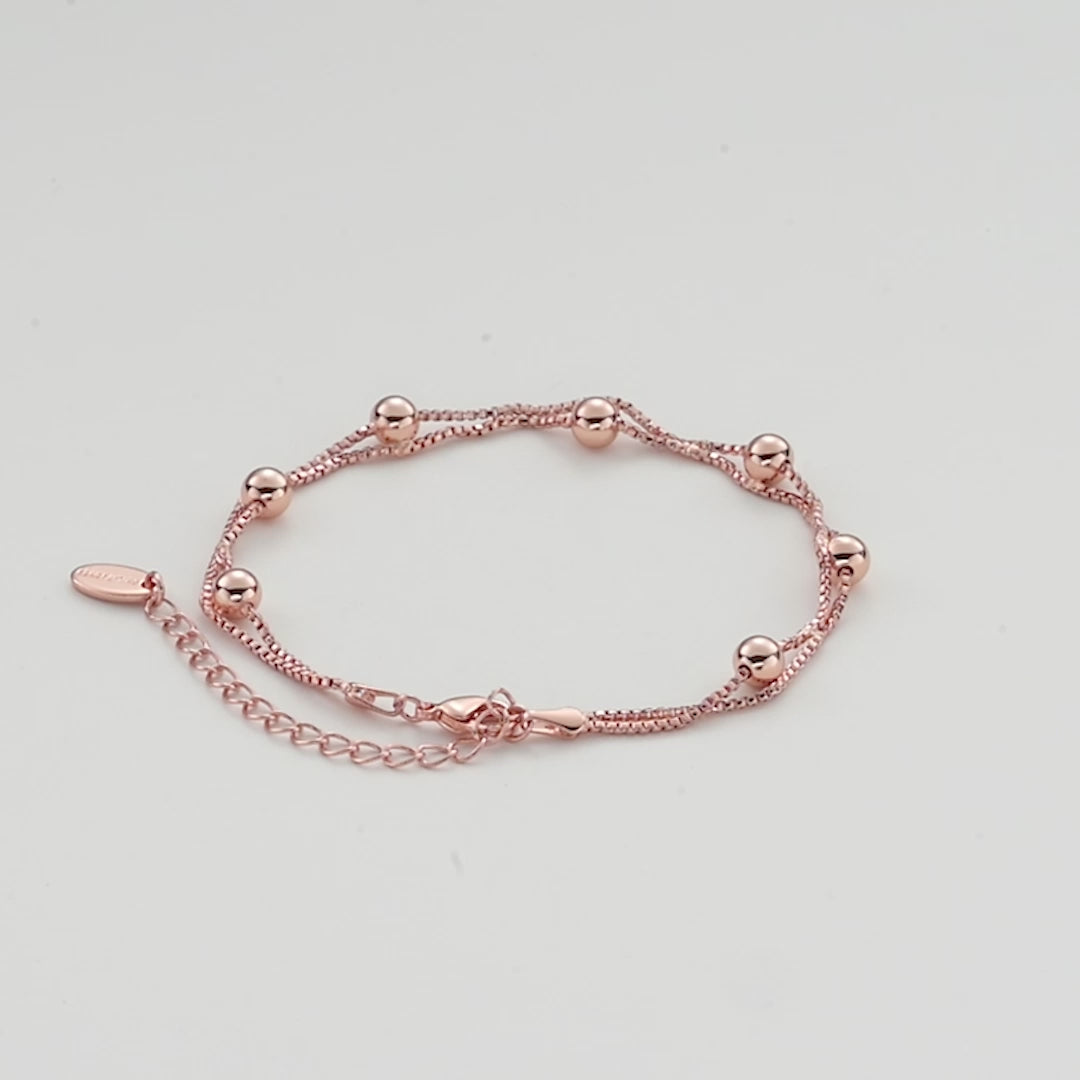 Rose Gold Plated Ball Bracelet Video