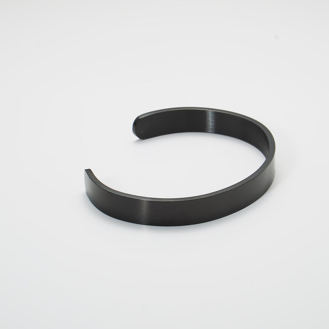 Men's Black Steel Cuff Bracelet Video
