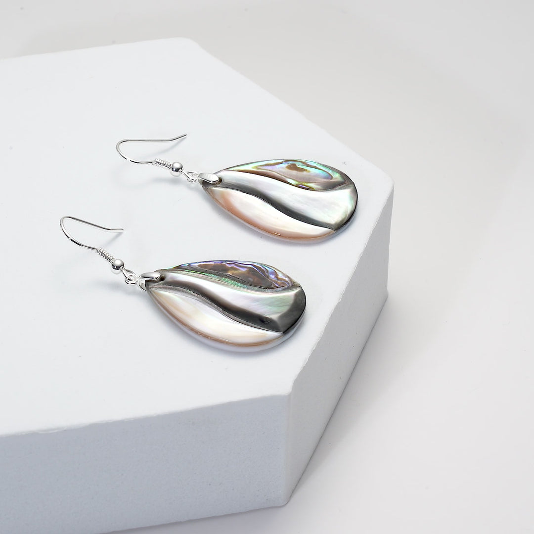 Abalone Shell Pear Drop Earrings Video