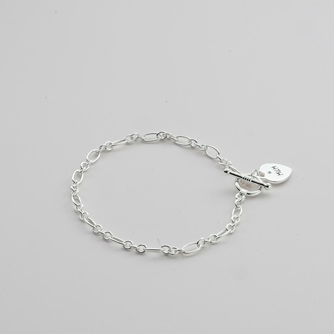Mum Charm Bracelet Created with Zircondia® Crystals Video