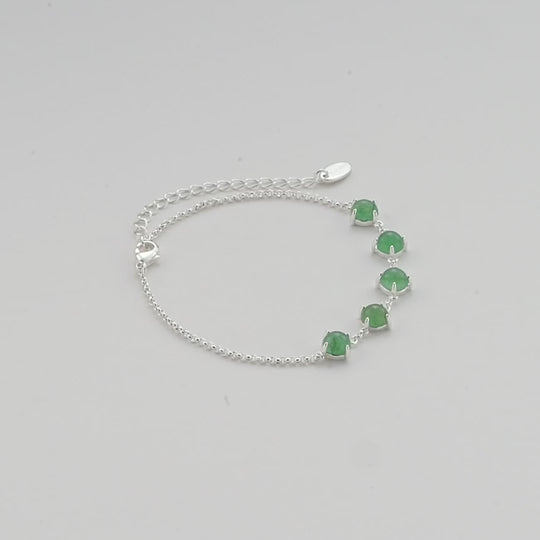 Green Aventurine Gemstone Bracelet Video