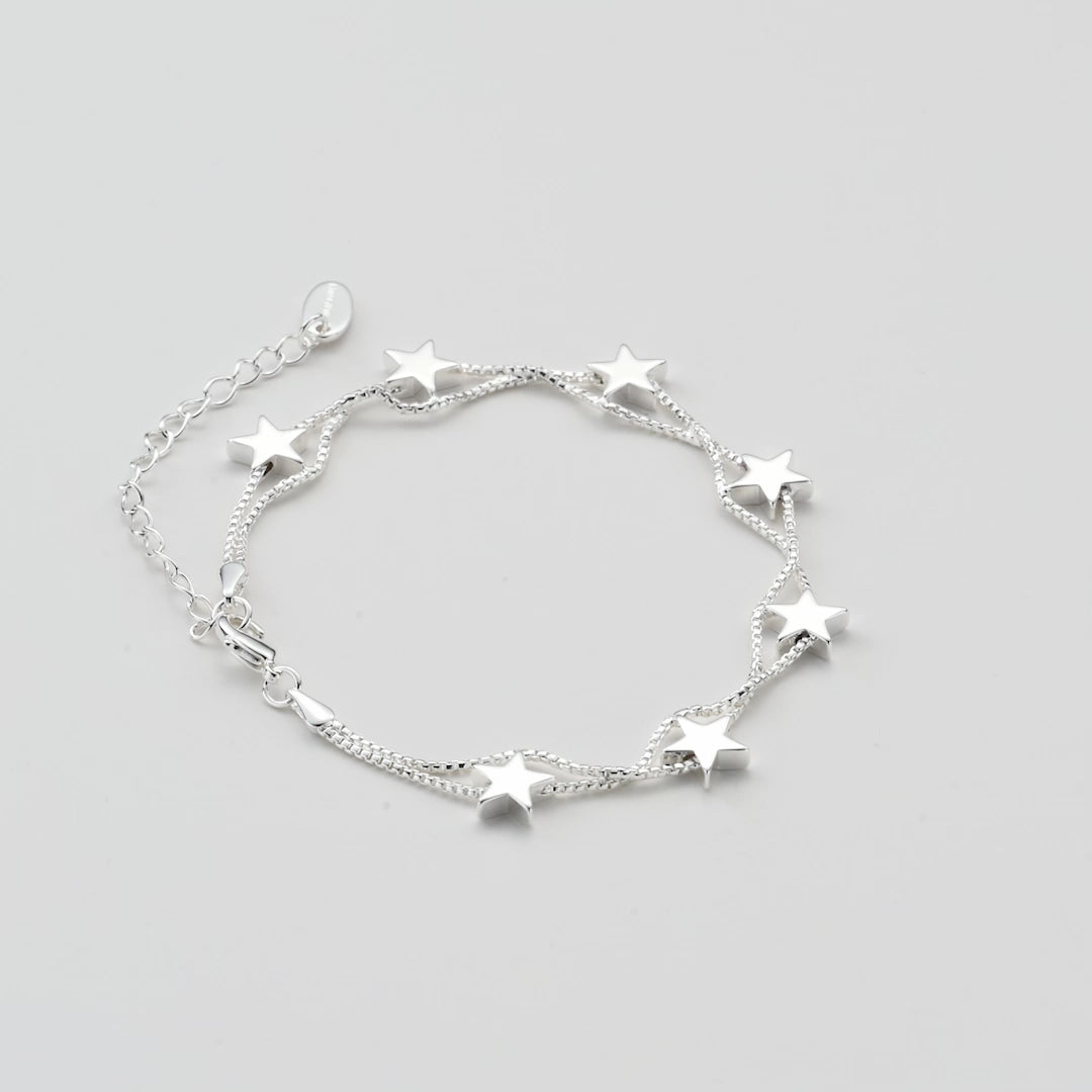 Silver Plated Star Bracelet Video