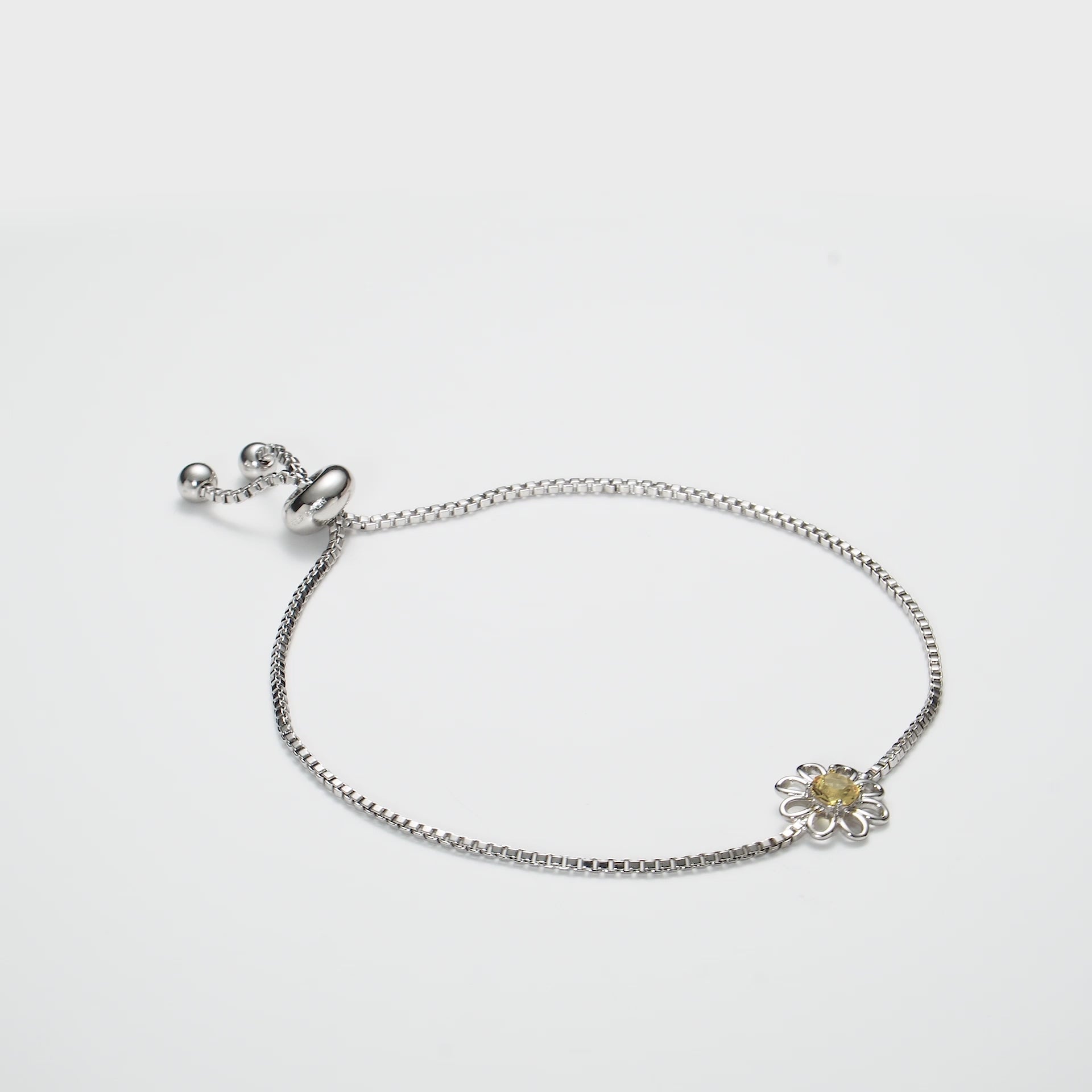 Daisy Crystal Friendship Bracelet Created with Zircondia® Crystals