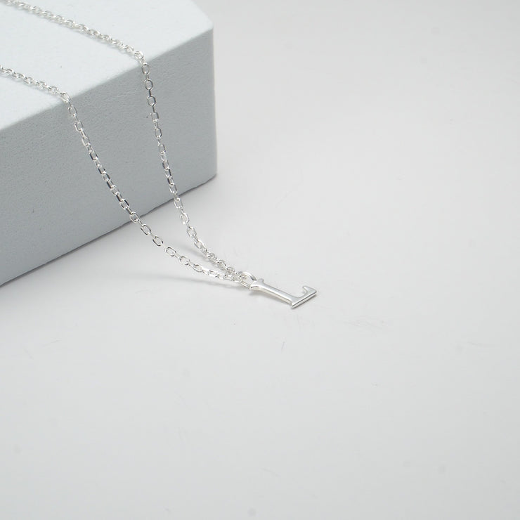 Sterling Silver Initial L Necklace – Philip Jones Jewellery
