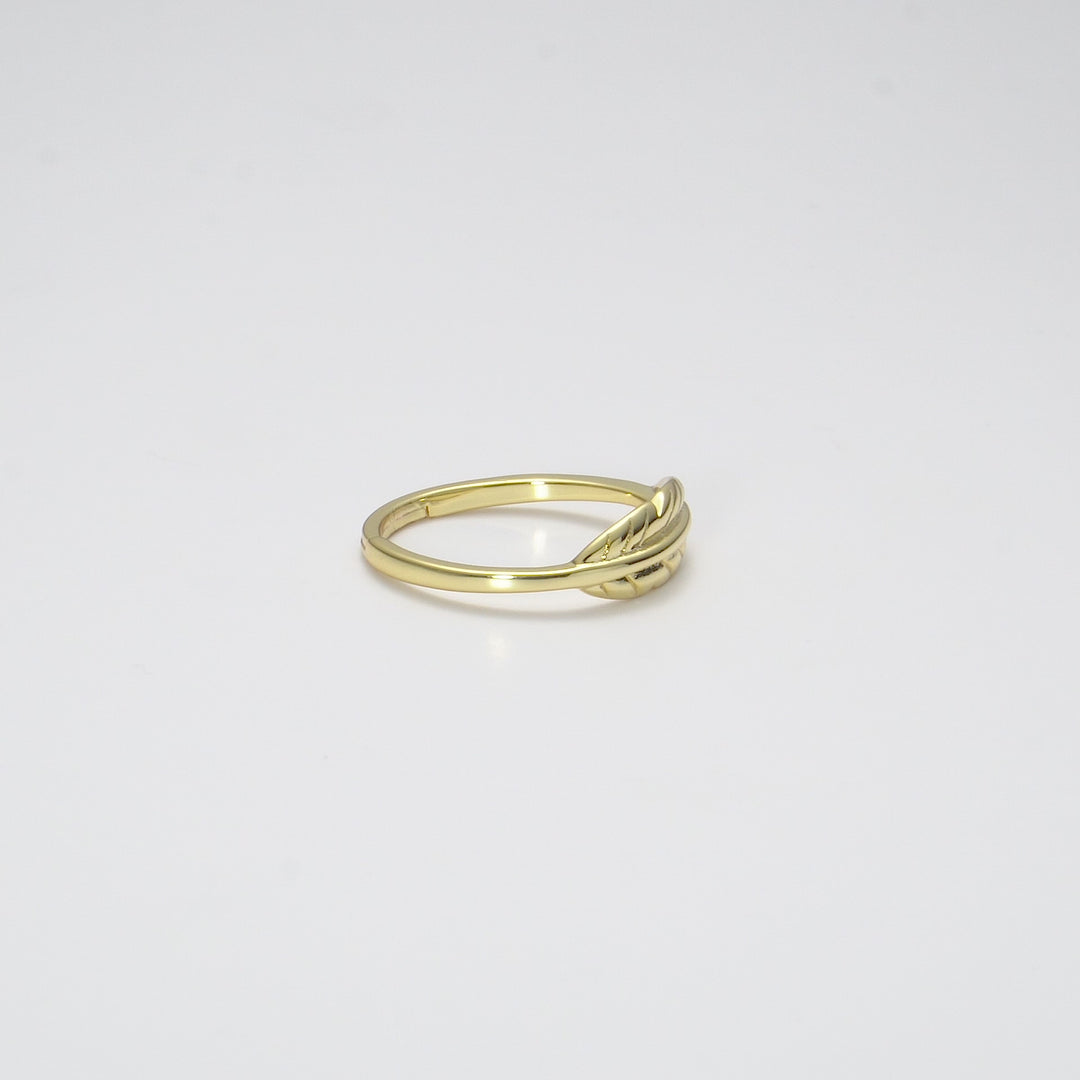 Gold Plated Adjustable Feather Ring Video