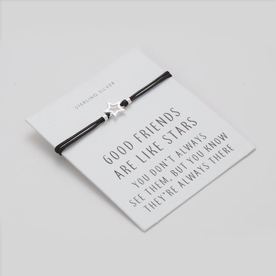 Sterling Silver Star Quote Bracelet Video