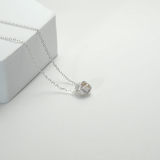 Silver Plated Love Knot Necklace Video