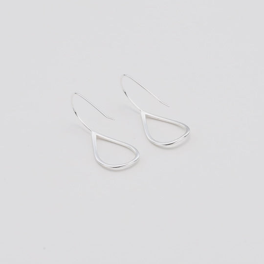 Sterling Silver Open Teardrop Earrings Video