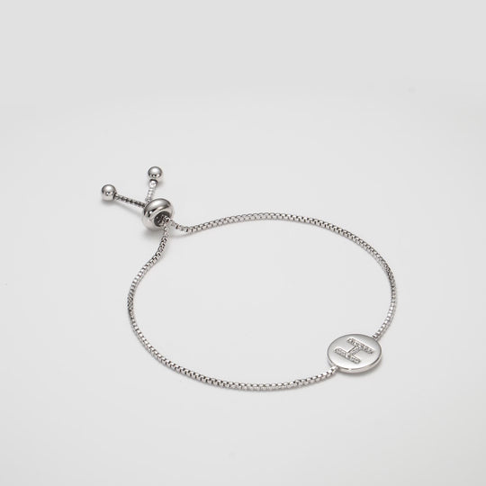 Initial Friendship Bracelet Letter H Created with Zircondia® Crystals Video