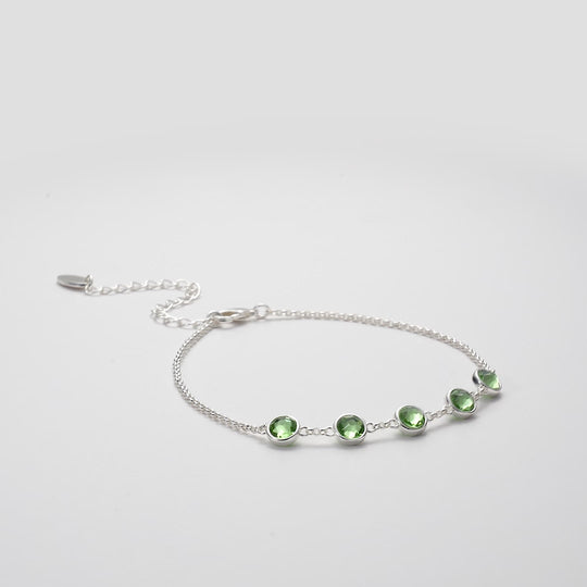 August Birthstone Bracelet Created with Peridot Zircondia® Crystals Video