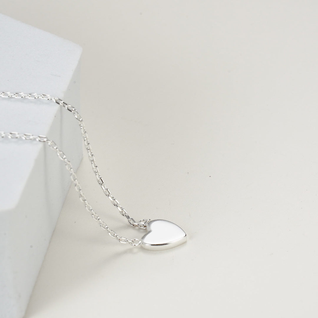 Silver Plated Heart Necklace Video