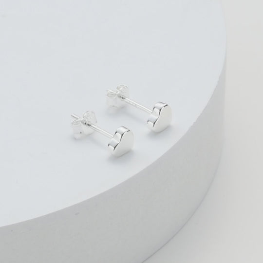 Sterling Silver Heart Earrings Video
