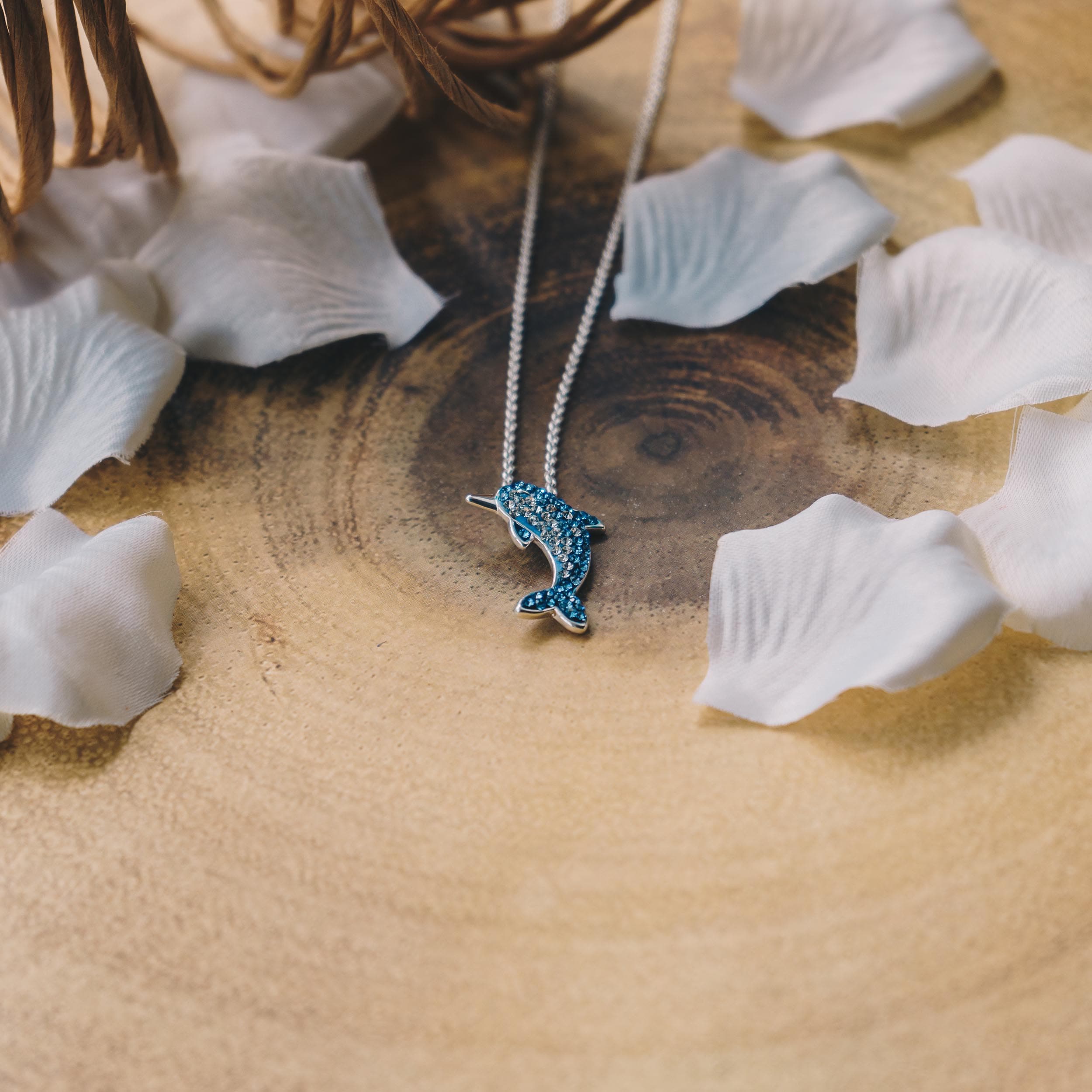 Crystal Dolphin Necklace