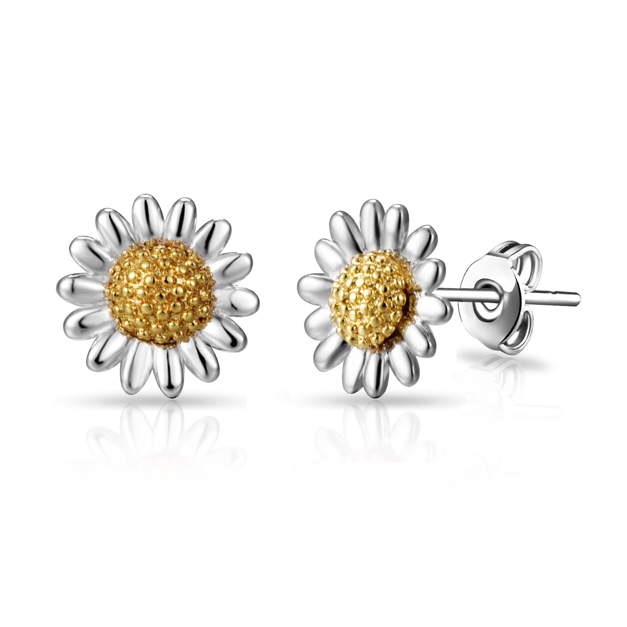 Daisy Stud Earrings by Philip Jones Jewellery