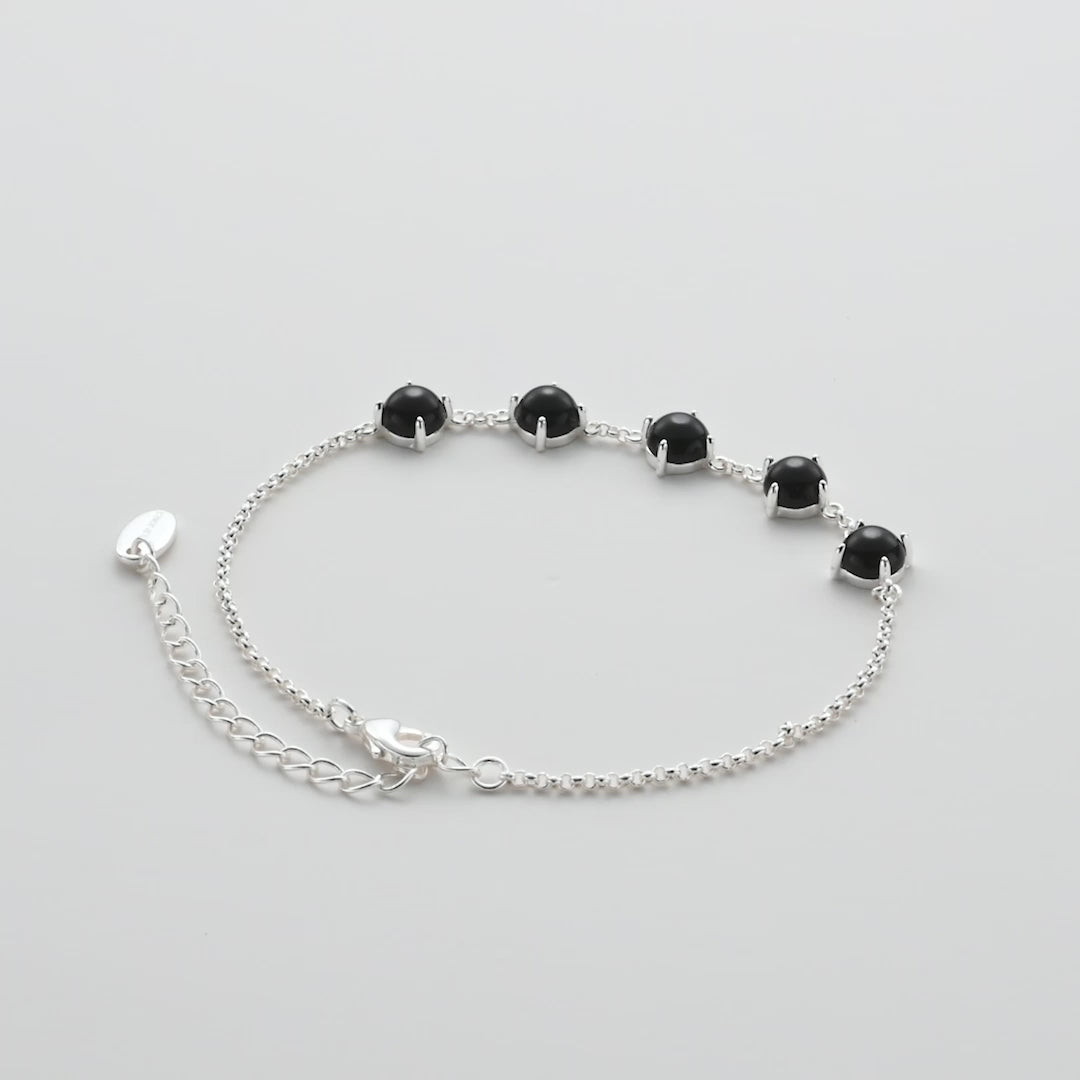 Black Onyx Gemstone Bracelet Video