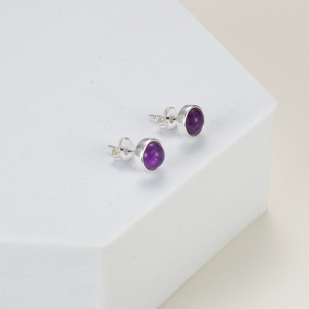 Amethyst Stud Earrings Video