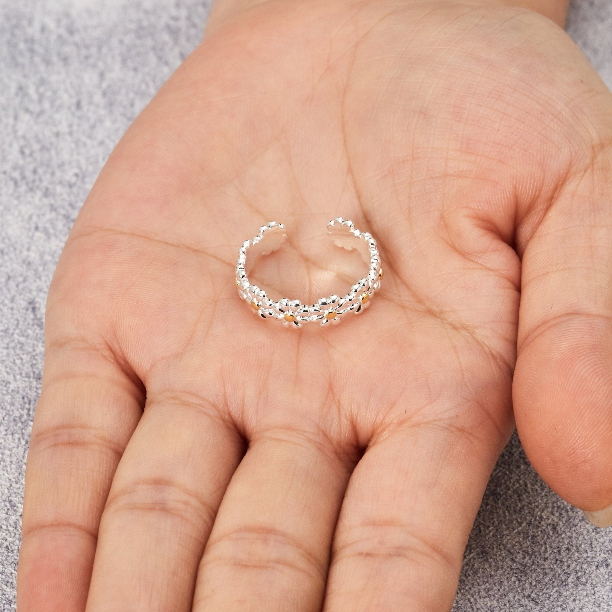 Adjustable Daisy Eternity Ring - Philip Jones Jewellery